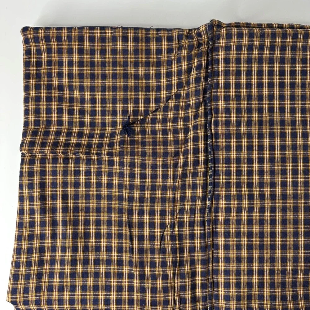 Country Living Horse Buggy Plaid Quillow Combo Blanket Pillow Primitive Folk Art